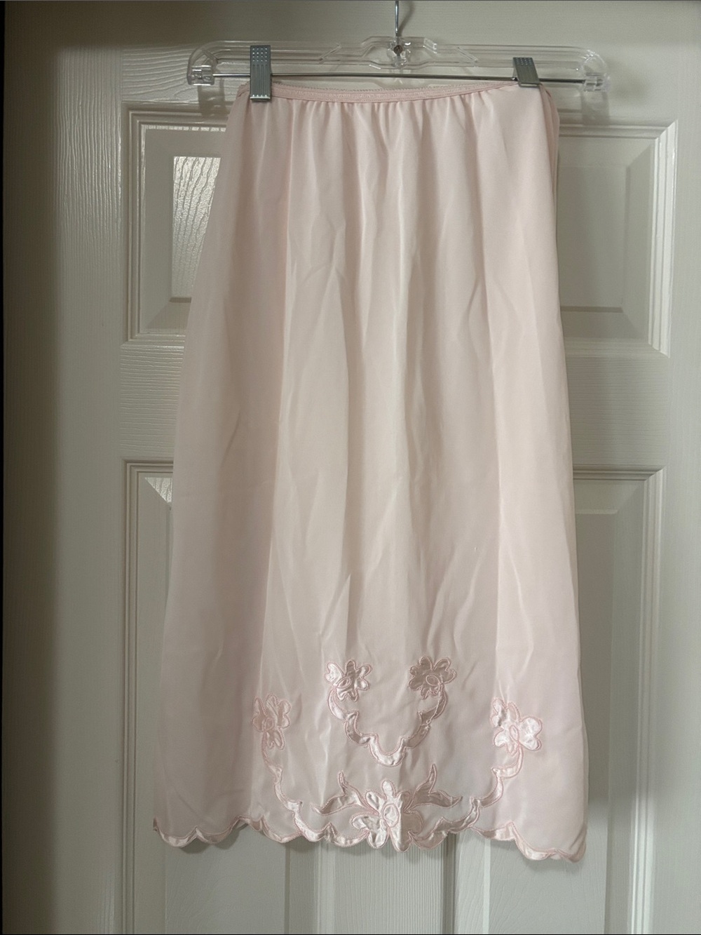 Light Pink Embroidered Half Slip Skirt